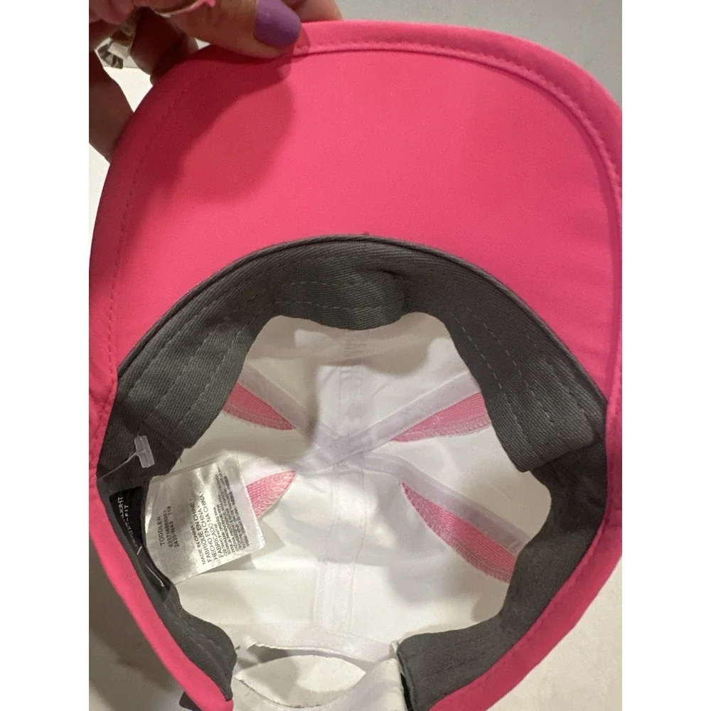 Nike Featherlight Dri Fit Toddler Hat Cap Pink White Light Weight